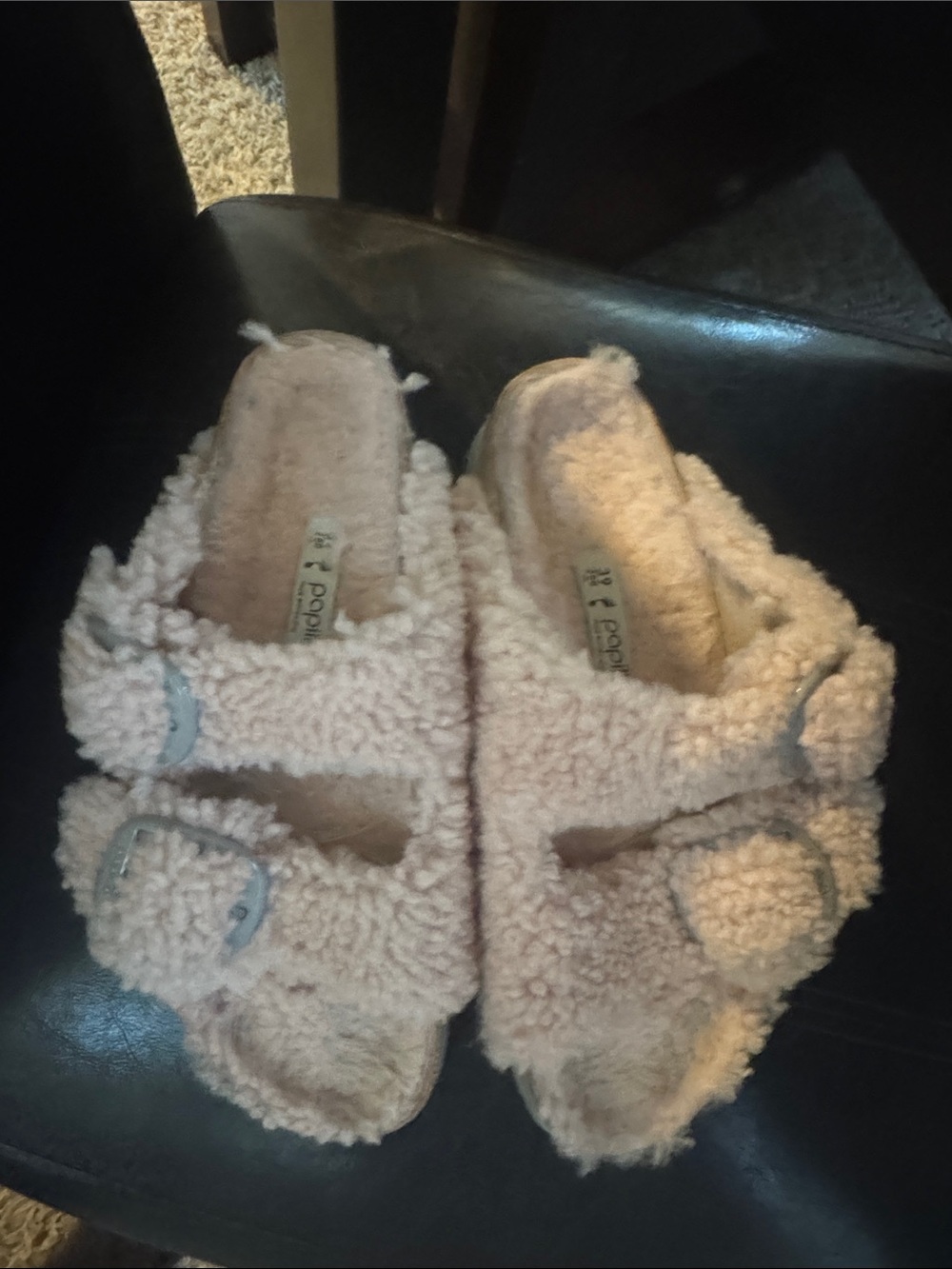 Papillio Sherpa Slide Sandals - Light Pink